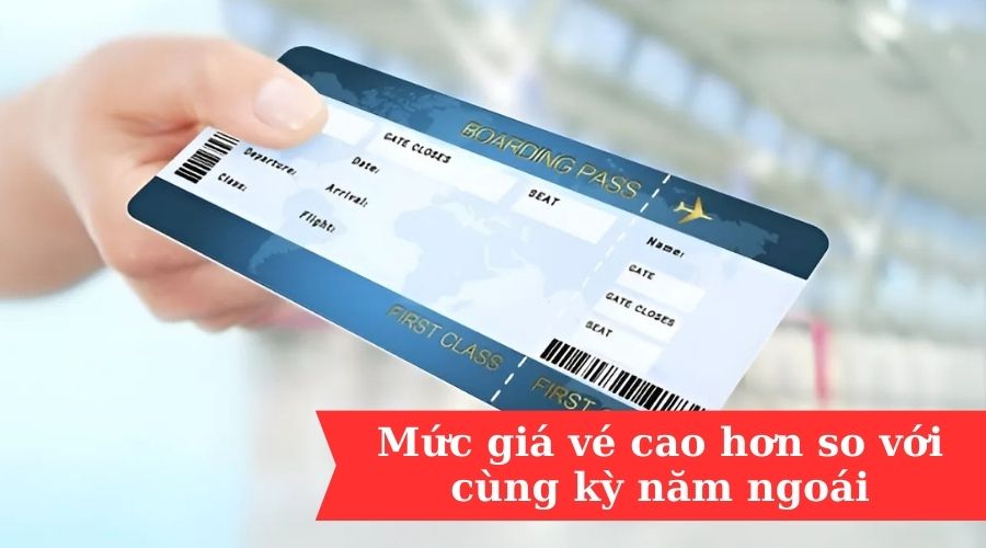 Mức giá vé cao hơn so với cùng kỳ năm ngoái