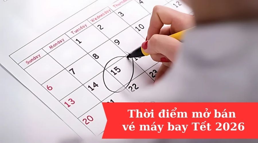 Thời điểm mở bán vé máy bay Tết 2026